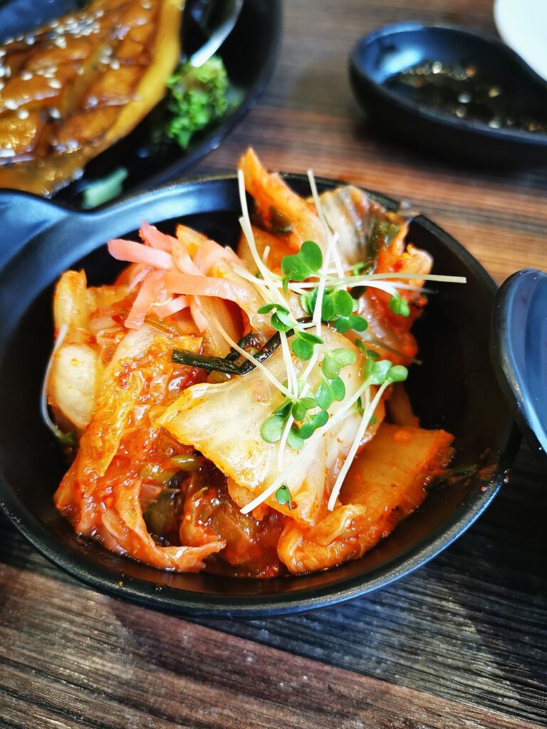 A freshly served dish at a restaurant in Cambridge